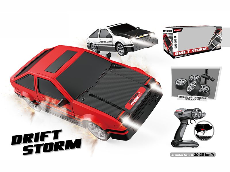 1:16 2.4G Remote Control 4WD Drift Car With Headlight Searchlight