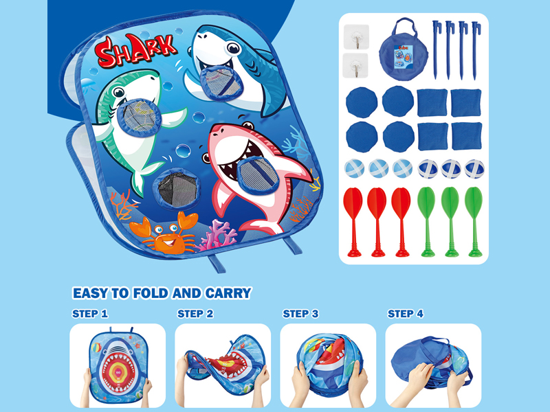 5 In 1 Folding And Throwing Sandbag Board (Shark)