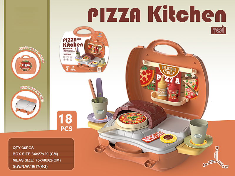Pizza Kitchen Storage Suitcase