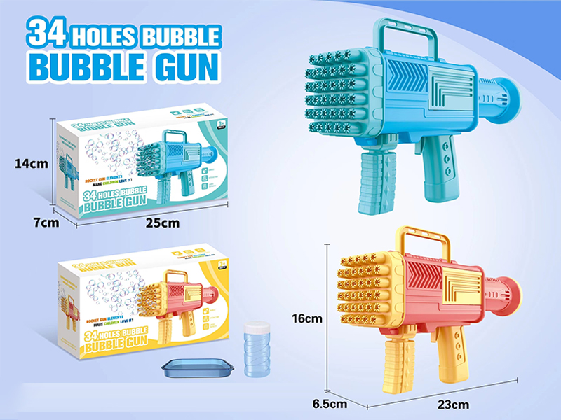34 Hole Rocket Launcher Bubble Gun