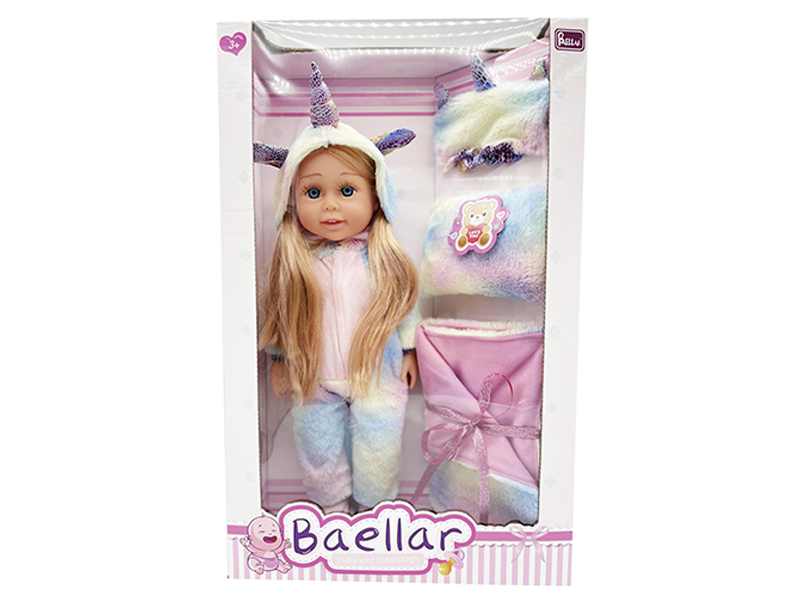18 Inch Unicorn Pajama Girl