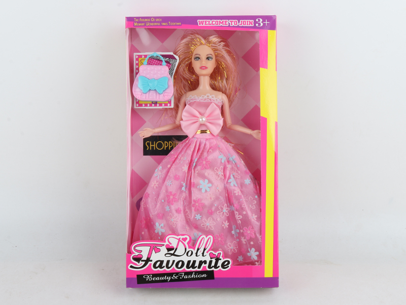 11 Inch Full Body Articulated Doll+Handbag
