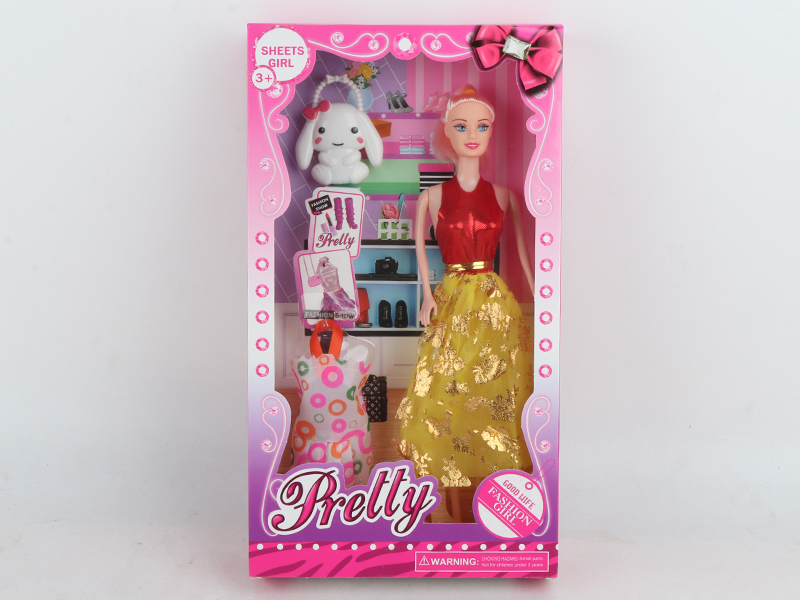 11 Inch Solid Doll+Handbag