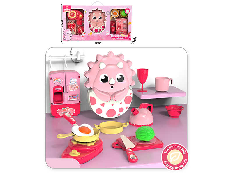 Triceratops Crossbody Bag Kitchen Set 14PCS
