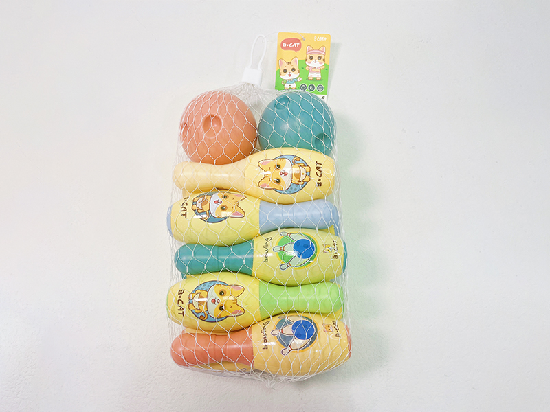 Bowling Toy Set (10 Bowling Balls+2 Round Balls)