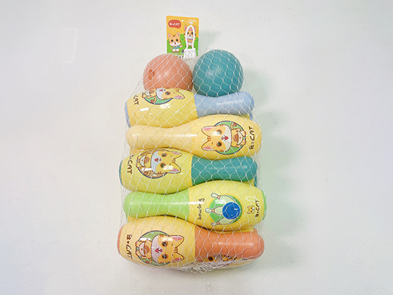 Large Bowling Set (10 Bowling Balls+2 Round Balls)