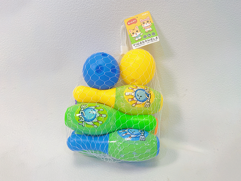 Large Bowling Set (6 Bowling Balls+2 Round Balls)