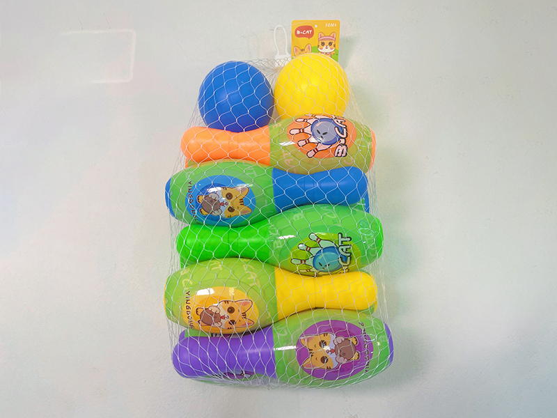 Large Bowling Set (10 Bowling Balls+2 Round Balls)