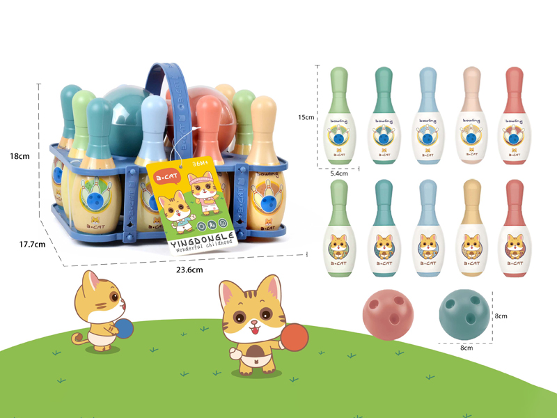 Small Portable Bowling Set