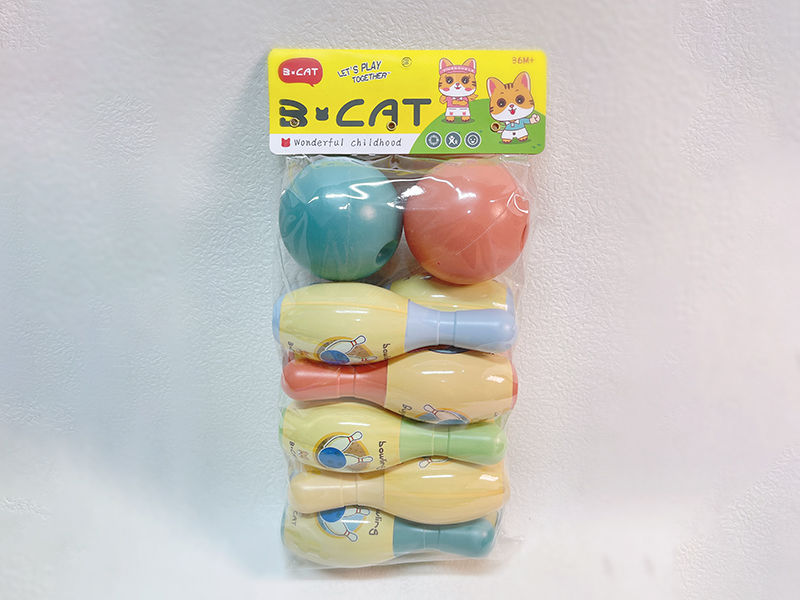 Bowling Toy Set (10 Bowling Balls+2 Round Balls)