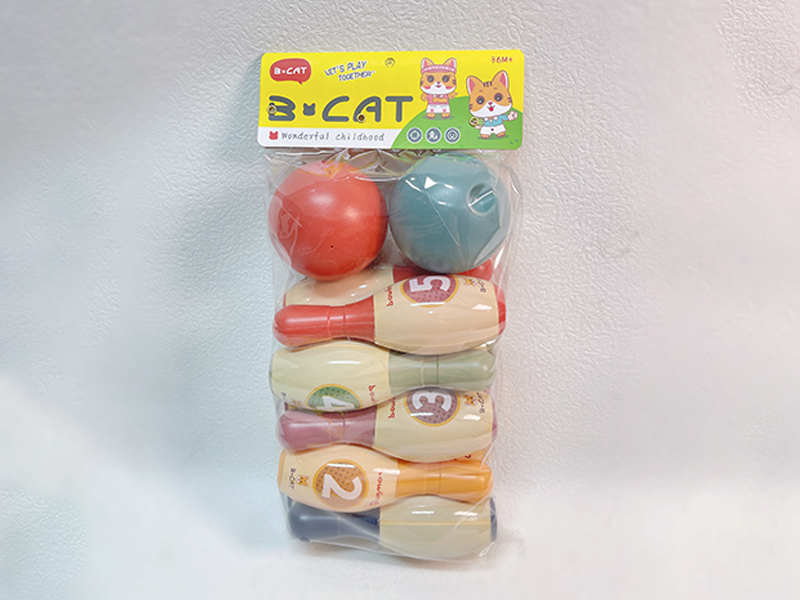 Bowling Toy Set (10 Bowling Balls+2 Round Balls)