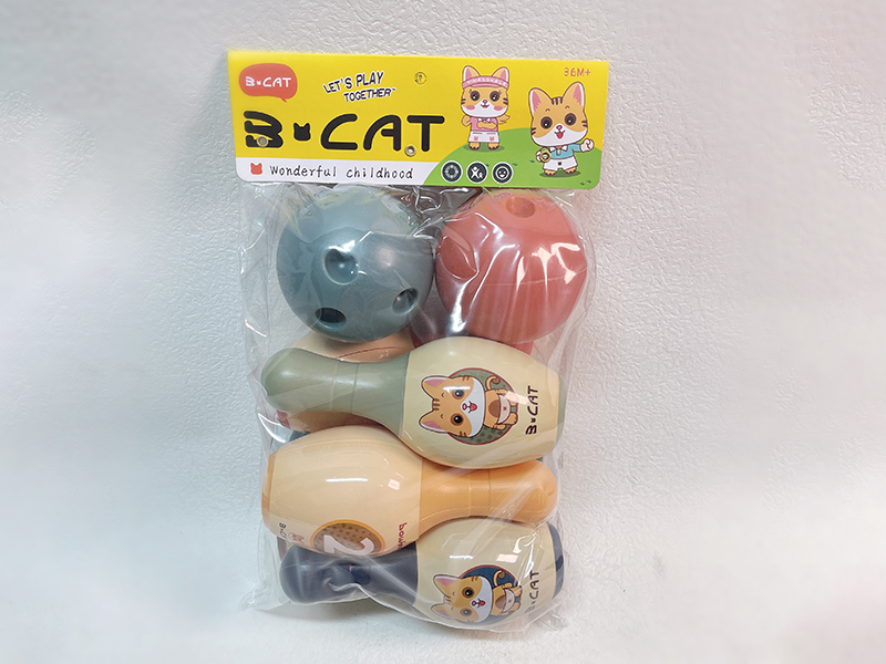 Bowling Toy Set (6 Bowling Balls+2 Round Balls)