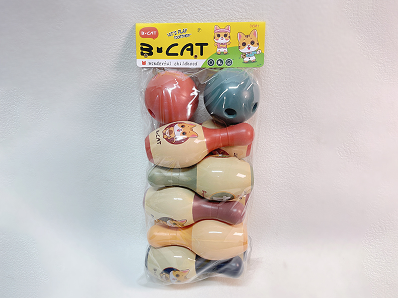 Bowling Toy Set (10 Bowling Balls+2 Round Balls)