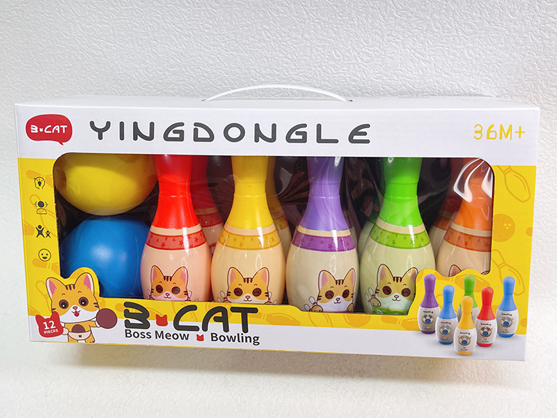 Bowling Toy Set (10 Bowling Balls+2 Round Balls)