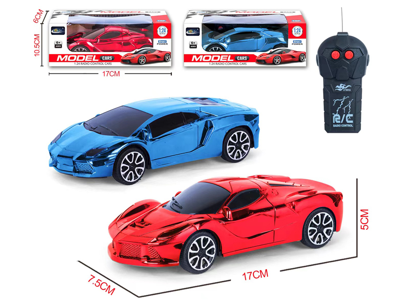 1:24 2Ch R/C Electroplated Sports Car