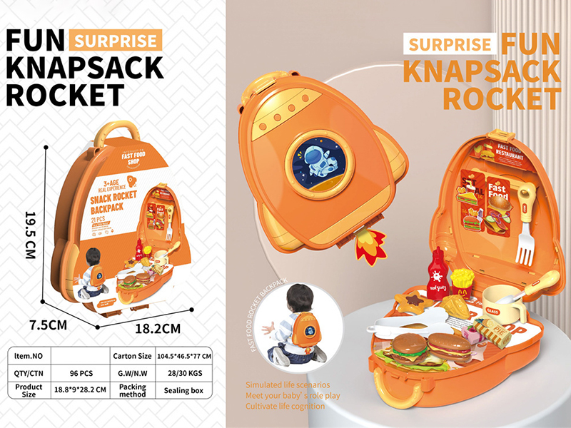 Fast Food Storage Rocket Backpack