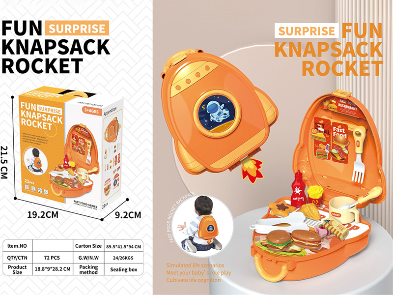 Fast Food Storage Rocket Backpack