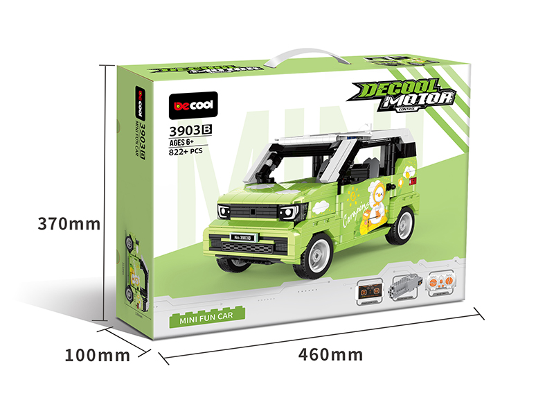 Remote Control Building Blocks Mini Car (Green)