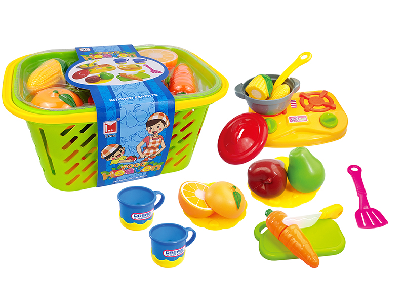 Cutting Fruits And Vegetable Set Tableware Basket 16pcs