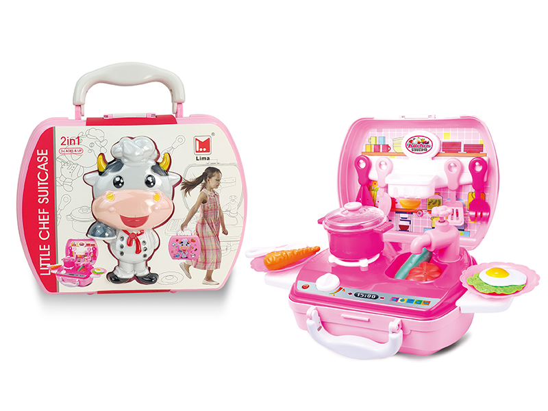 Kitchen Toys 2 In 1 Suitcase