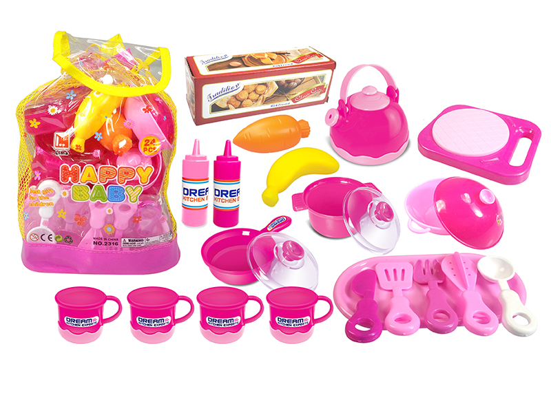 Kitchen Toys Backpack Set 26PCS