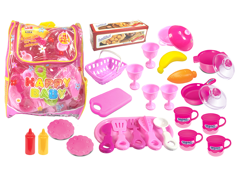 Kitchen Toys Backpack Set 29PCS