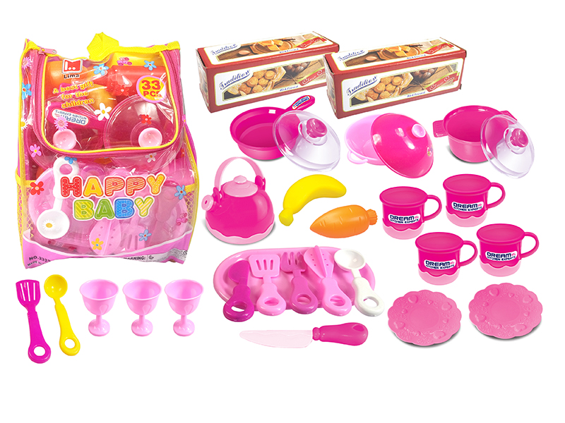 Kitchen Toys Backpack Set 33PCS
