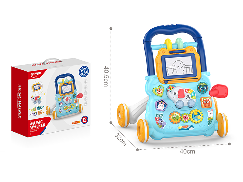 Elephant Music Baby Walker (Blue)