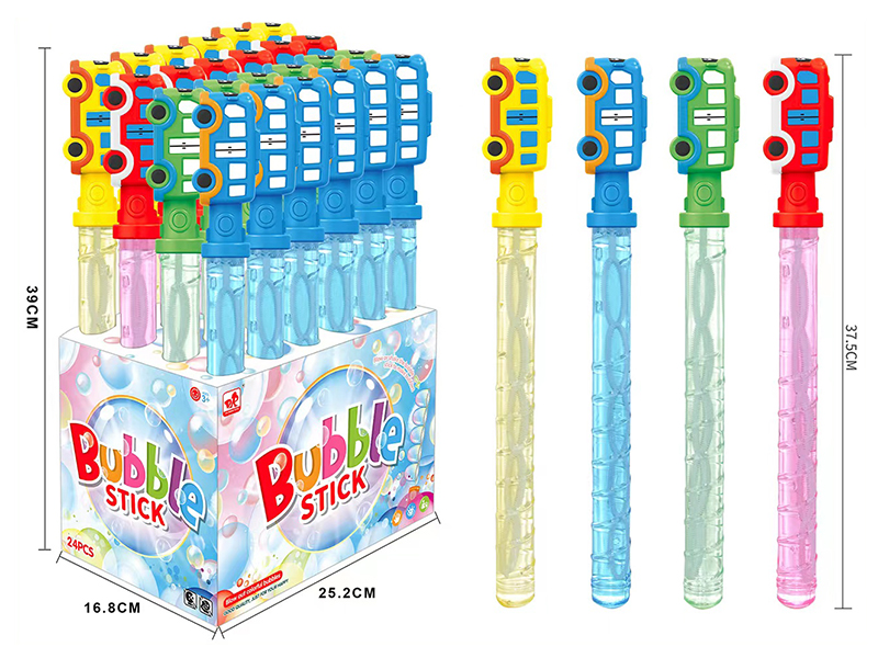 Cartoon Animals Car Bubble Stick 24pcs