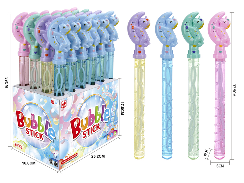 Moon Unicorn Bubble Stick 24pcs