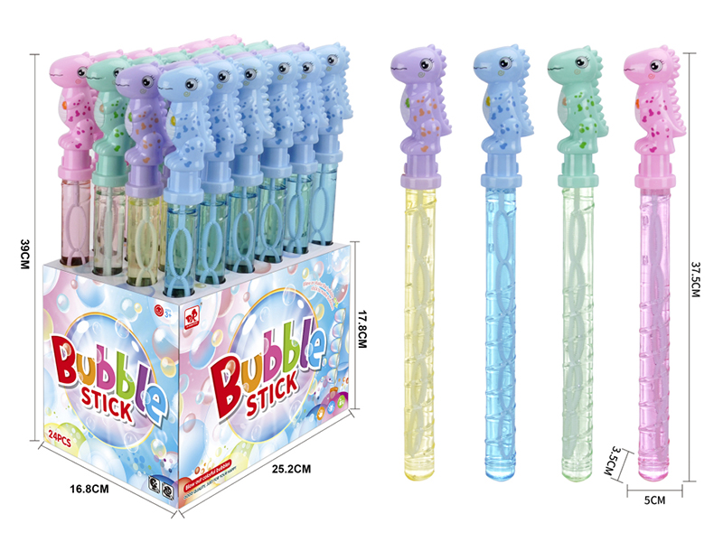 Cartoon Dinosaur Bubble Stick 24pcs