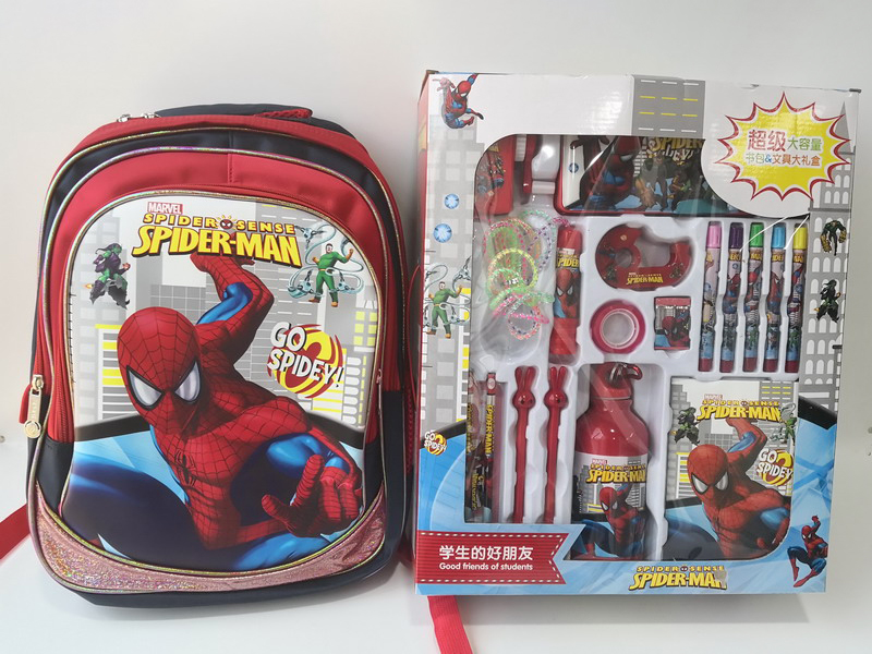 Spider-Man School Bag Stationery Set