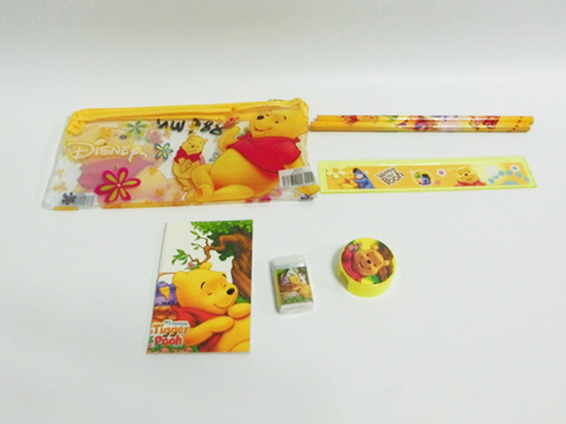 Winner Stationery Bag (Notebook +2 Pencils +1 Pencil Sharpener +1 Eraser +1 Ruler)