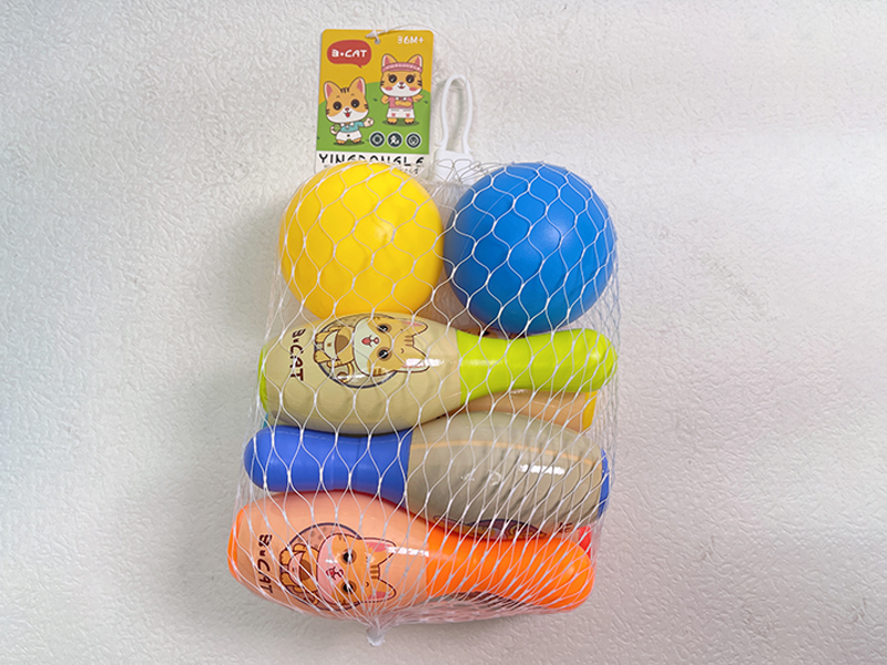 Bowling Set (6 Bowling Balls+2 Round Balls)