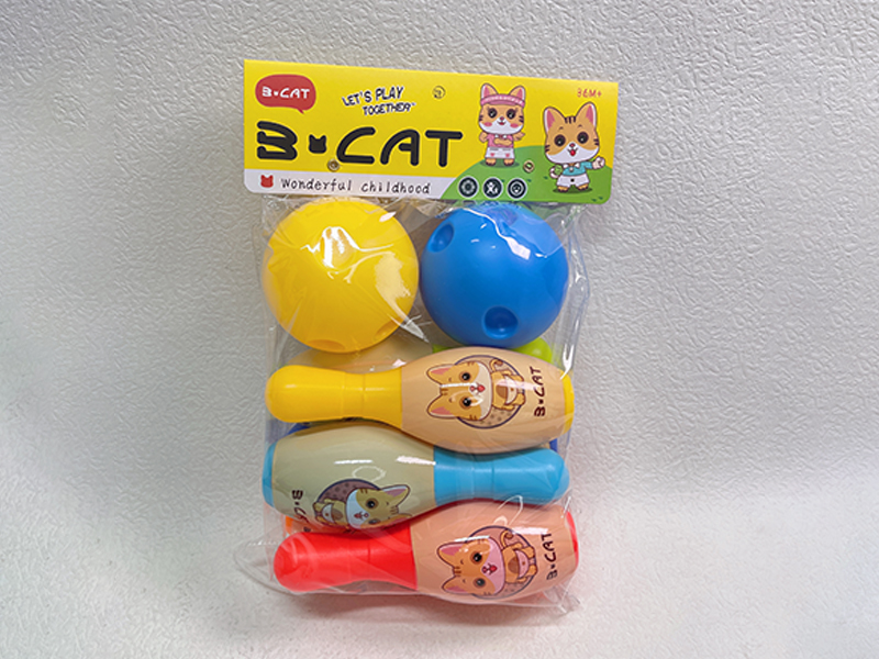 Bowling Set (6 Bowling Balls+2 Round Balls)