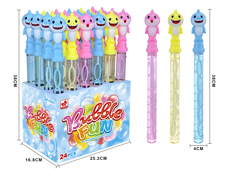 Shark Bubble Sticks 24pcs