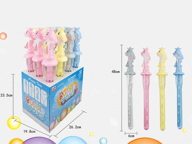 Dolphin Bubble Sticks 12pcs