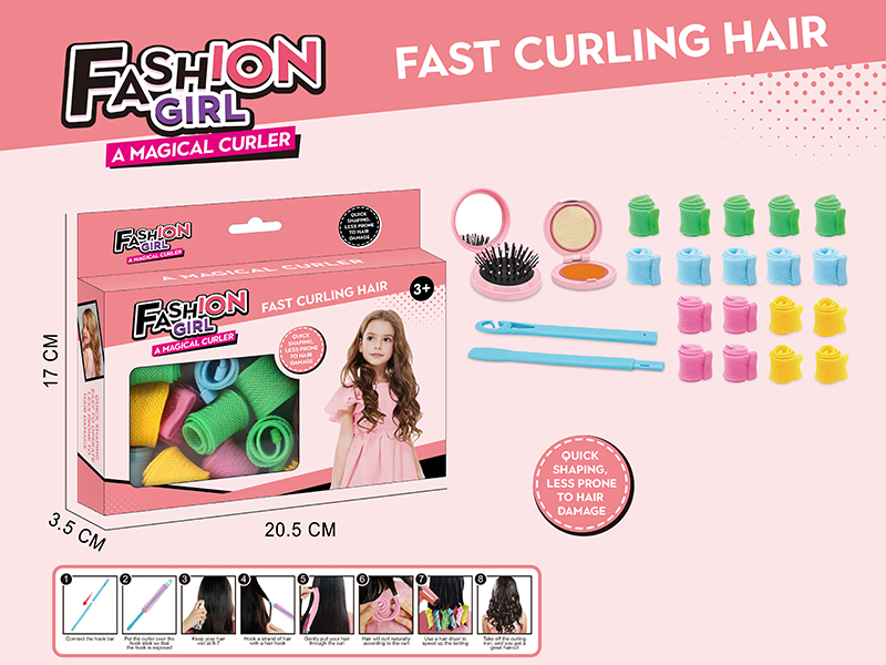 Hair Curler + DIY Folding Comb + Hair Dye Box