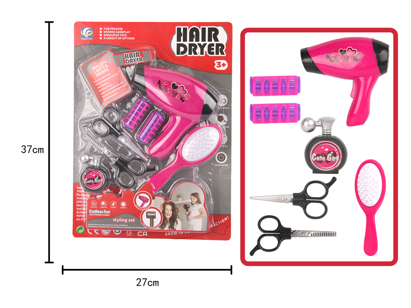 7PCS DIY Simulated Hair Styling Tool Electric Hair Dryer Set