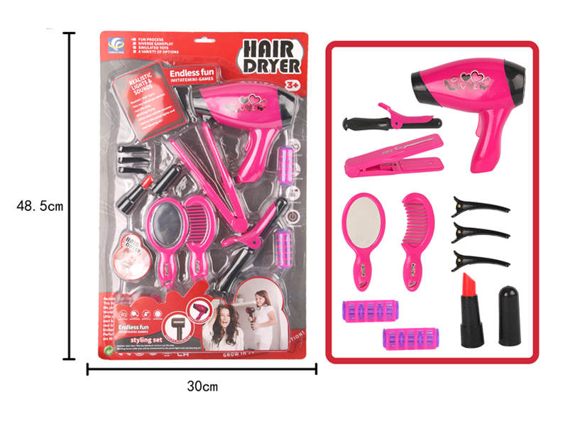 12PCS DIY Simulated Hair Styling Tool Electric Hair Dryer Set