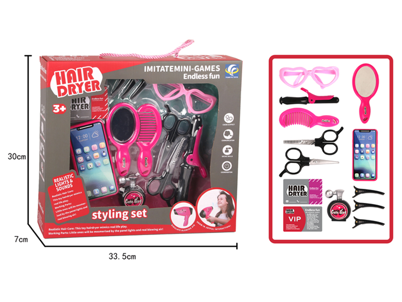 13PCS DIY Simulation Salon Hair Styling Tool Set