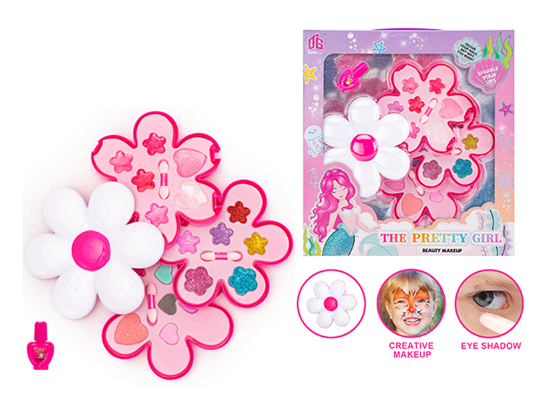 Three Layers Six Petal Flower Nail Accessories Toy