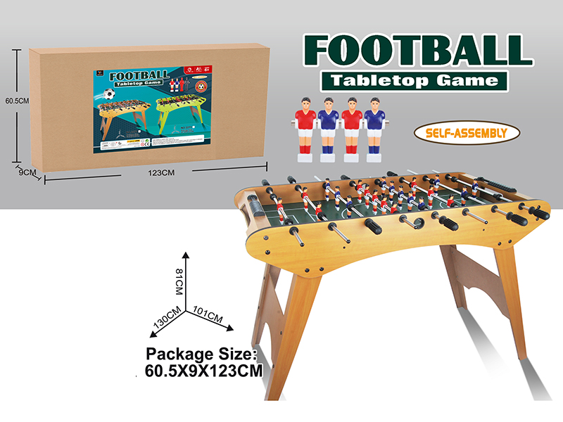 Wooden Football Table(8 Poles)Wood Grain