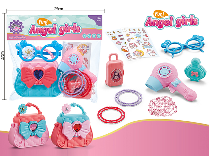 Peach Heart Bag Jewelry Set