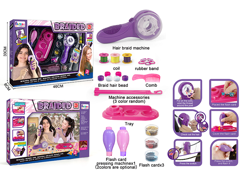 DIY Braided Hair  2 In 1 Set