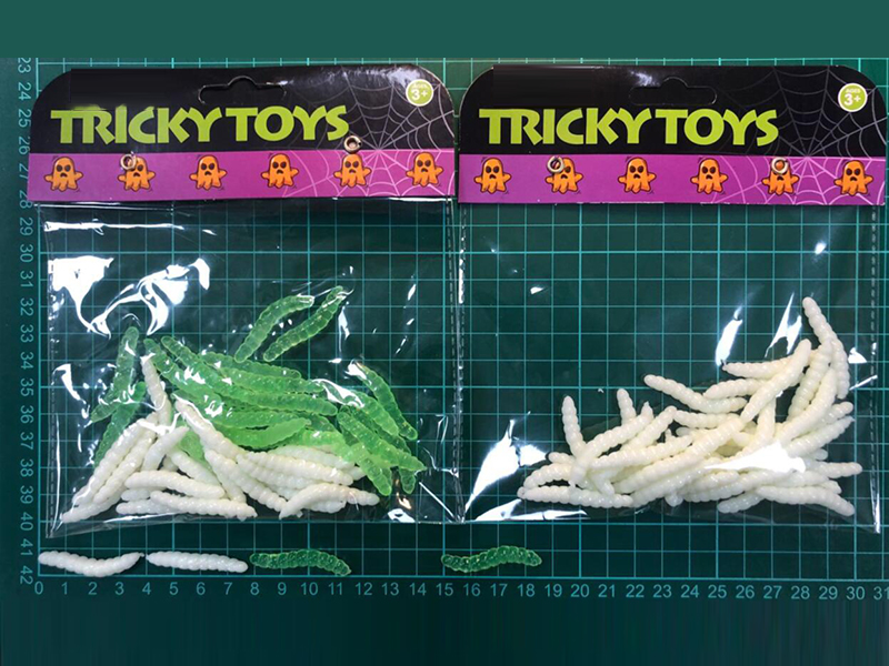 36PCS White Worm