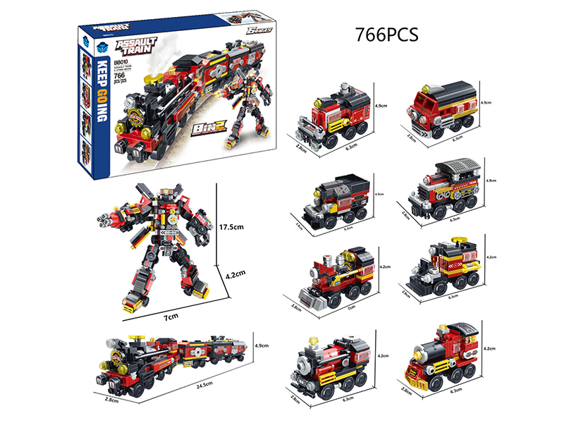 Mecha Train Building blocks 766pcs
