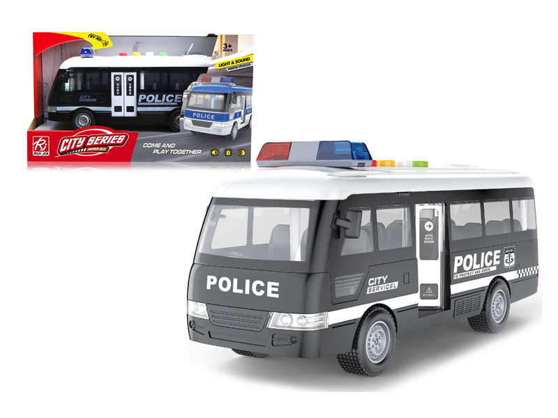 Friction Police Bus With Sound And Light