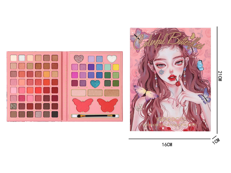74 Color Makeup Eye Shadow Plate