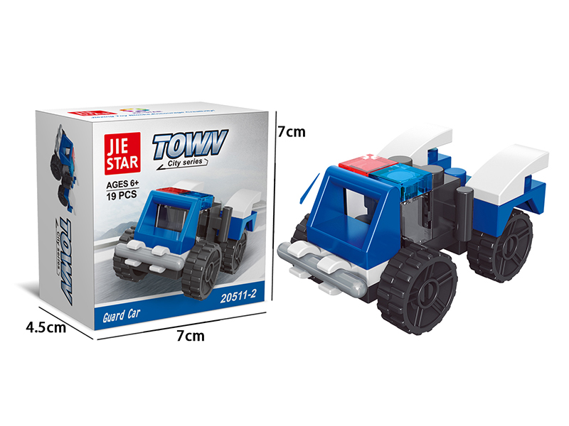 Guard Car Building Blocks 19pcs